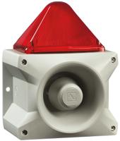 23361805055 Pfannenberg PA X 10-10 Series Red Sounder Beacon, 24 V dc, Base Mount, 110dB at 1 Metre