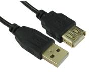 286-2910 RS PRO USB 2.0, Male USB A to Female USB A, 480Mbps, 1.8m