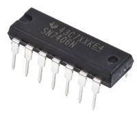 sn7406n Texas Instruments SN7406N Hex Inverter, 14-Pin PDIP