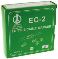 812-0953 RS PRO Slide On Cable Markers, Black on Yellow, Pre-printed "6", 3.6 → 7.4mm Cable
