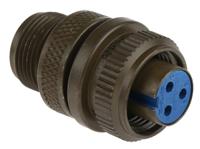 97-3106a-10sl-3s Amphenol Industrial, 97 3 Way MIL Spec Circular Connector Plug,Shell Size 10SL