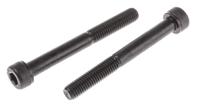 275-052 RS PRO Black, Self-Colour Steel Hex Socket Cap Screw, DIN 912, M8 x 70mm
