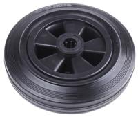 1811120 Guitel Hervieu Black Rubber Ageing Resistant Trolley Wheel, 200kg