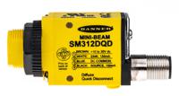 sm312dqd Banner Diffuse Photoelectric Sensor, Block Sensor, 380 mm Detection Range