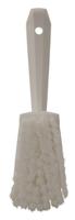 41946 Vikan Soft Bristle Yellow Scrubbing Brush, 270mm bristle length, Polyester, Polypropylene, Stainless Steel bristle