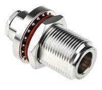 r161325000w Radiall, Jack Panel Mount N Connector, 50Ω, Clamp Termination, Straight Body