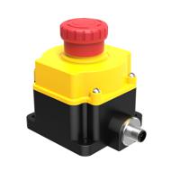 ssa-eb1p-02ed1q4 Banner Twist Release Emergency Stop Push Button, Surface Mount, 2NC