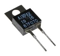 67f070 Sensata Airpax Bi-Metallic Thermostat, Closes at +70°C, +130°C Max, NO, Automatic Reset, PCB Mount