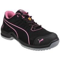 644110 Puma Safety FUSE TC PINK Unisex Black/Pink Steel Toe Capped Safety Shoes, UK 6, EU 39