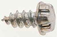 szs04b-s System Zero Plain Flange Button Stainless Steel Tamper Proof Security Screw, No. 4 x 6mm