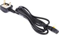 60512008 Schurter IEC C13 Socket to Type G UK Plug Power Cord, 2m