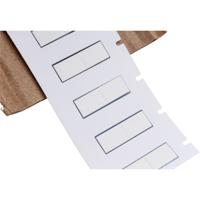 bm-187-1-342-2 Brady B-342 Black on White Heatshrink Labels, 13.08 mm Width, 8.51mm Label Length, 13.08mm Label Width