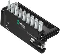 05056161001 Wera 10 Pieces, Hexagon, Phillips, Pozidriv, Slotted