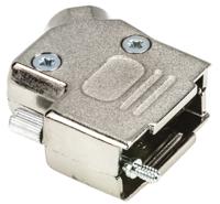 d45zk9-k MH Connectors MHD45ZK Series Zinc Angled D Sub Backshell, 9 Way, Strain Relief