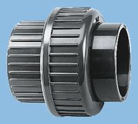 723510110 Georg Fischer Plastic Pipe Fitting, Straight Union, 50mm