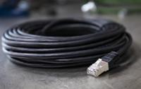 411-277 RS PRO, 10m Cat6, Black RJ45 to Male RJ45 Male, S/FTP Shielded, Terminated PVC Sheath