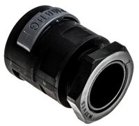bvnv-m329 PMA Straight, Conduit Fitting, 29mm Nominal Size, M32, PA 6, Black IP68 rating