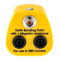298-3890 RS PRO ESD Earth Bonding Plug With 10 mm Stud, Banana Socket x 2