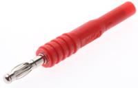 bu-32101-2 Mueller Electric Red, Male to Female Test Connector Adapter With Beryllium Copper, Brass contacts and Nickel Plated