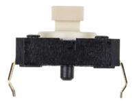 b3f-4050 Omron Ivory Plunger Tactile Switch, SPST 50 mA @ 24 V dc 3mm Through Hole