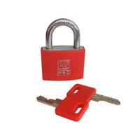 195-8236 RS PRO Key Aluminium Padlock, 6mm Shackle, 43mm Body