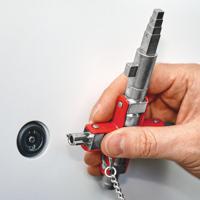 00-11-06-v01 Knipex Diecast Zinc 9-way Universal Key, 5 → 11 mm Capacity