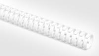 164-31108-heladuct-flex30sk-pp-wh HellermannTyton HelaDuct Flex30SK White Slotted Flexible Panel Trunking - Flexible Slot, W34 mm x D36mm, L0.5m,