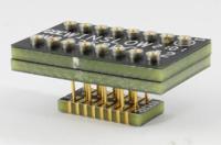 w9547prc Winslow Straight SMT Mount 1.27 mm, 15.24 mm Pitch IC Socket Adapter, 28 Pin Female DIP to 28 Pin Male SOJ/SOP