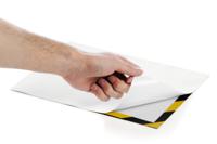 4944130 Durable DURAFRAME® SECURITY Black/Yellow A4 Smooth and rigid Information Frame, 375mm Height, 236mm Width