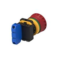 pbes22n10r TE Connectivity PBES22 Series Emergency Stop Push Button, Panel Mount, 22.3mm Cutout, 1NO, IP20, IP65