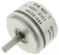 157s103mx Vishay 157 10kΩ Rotary Potentiometer 1-Gang Servo Mount, 157S103MX
