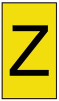 901-10170 HellermannTyton Ovalgrip Slide On Cable Markers, Black on Yellow, Pre-printed "Z", 1.7 → 3.7mm Cable,