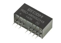 rso-4805szh3 Recom RSO DC-DC Converter, 5V dc/ 200mA Output, 36 → 72 V dc Input, 1W, Through Hole, +85°C Max Temp -40°C Min