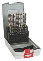 2608587013 Bosch 19-Piece Twist Drill Bit Set for Metal, 10mm Max, 1mm Min, HSS-G Bits