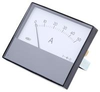r68m-50a-001 HOBUT R68M Analogue Panel Ammeter 50A DC, 63.5mm x 62.5mm, ±8 % Moving Magnet