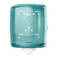 473180 Tork Plastic White/Turqoise Wall Mounting Paper Towel Dispenser, 239mm x 331mm x 255mm