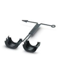 1558991 Phoenix Contact Black TPE locking clip, 15mm Max. Bundle