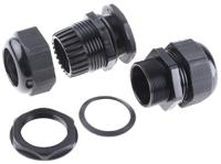 ngm40-blk HellermannTyton NGM Series Black Nylon Cable Gland, M40 Thread, 22mm min., 32mm max., IP68