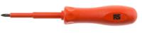 911-1130 ITL Insulated Tools Ltd Pozidriv Insulated Screwdriver, PZ1 Tip, 75 mm Blade, VDE/1000V, 152 mm Overall