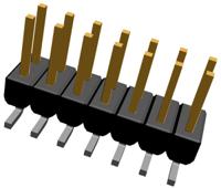 1241050-7 TE Connectivity AMPMODU MOD II Series Straight Surface Pin Header, 14 Contact(s), 2.54 mm Pitch, 2 Row, Unshrouded