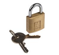 781-5997 RS PRO Key Brass Padlock, 5mm Shackle, 30mm Body