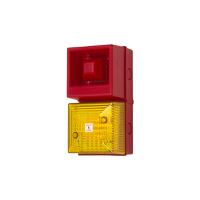 245210 Clifford & Snell YL40 Series Yellow Sounder Beacon, 230 V ac, IP65, Base-mounted, 108dB at 1 Metre