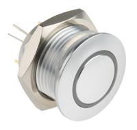 175-8470 RS PRO Illuminated Push Button Switch, Momentary, Panel Mount, 16mm Cutout, SPST, RGB LED, 36V dc, IP67