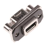 musbe15134 Amphenol Communications Solutions Right Angle, Through Hole, Socket Type Micro AB 2.0 USB Connector