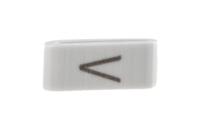 531-07882-hobs85-pvc-wh HellermannTyton HODS85 Slide On Cable Markers, Black on White, Pre-printed "V", 1.8 → 6.3mm Cable, 531-07882