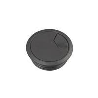 ins61215 Schneider Electric Unica system+ Black Plastic 60mm Cable Grommet INS61215