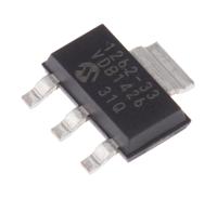 tc1262-33vdb Microchip, 5-Channel Low Dropout Voltage, Voltage Regulator, 500 mA, 3.3 V, SOT-223 3-Pin