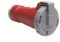 2cma166572r1000 Amphenol Industrial, 2CMA1 IP67, IP69 Red 3P+N+E Industrial Power Socket, Rated At 16A, 415 V
