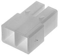 180923 TE Connectivity, FASTIN-FASTON .250 2 Way Nylon Crimp Terminal Housing, 0.25in Tab Size, Natural