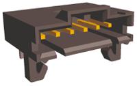 5-103673-7 TE Connectivity AMPMODU MTE Series Right Angle Through Hole PCB Header, 8 Contact(s), 2.54 mm Pitch, 1 Row, Shrouded